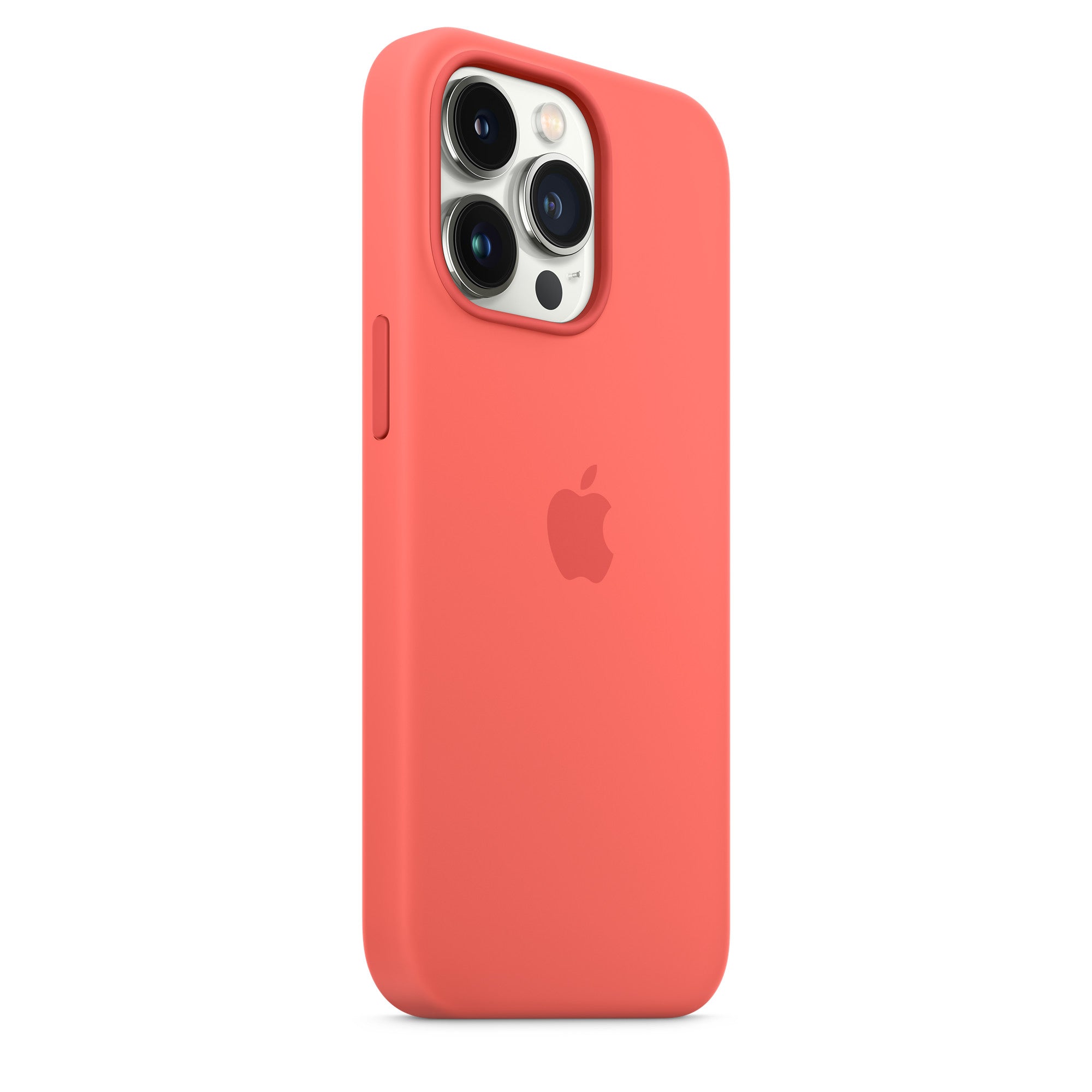 Apple iPhone 13 Pro Magnetic Silicone Case | Guava Apple iPhone 13 Pro Magnetic Silicone Case | Guava